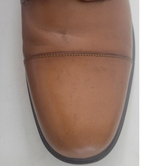 Rockport Dress Shoe Mens 13 Brown Leather Waterproof Slip Resistant No Moisture - Picture 7 of 13